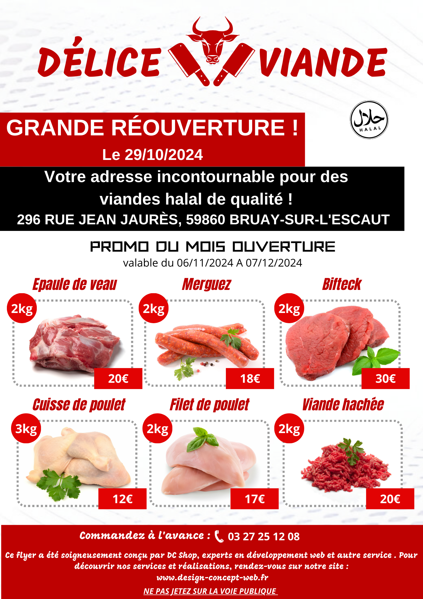 Menu restaurant - flyer