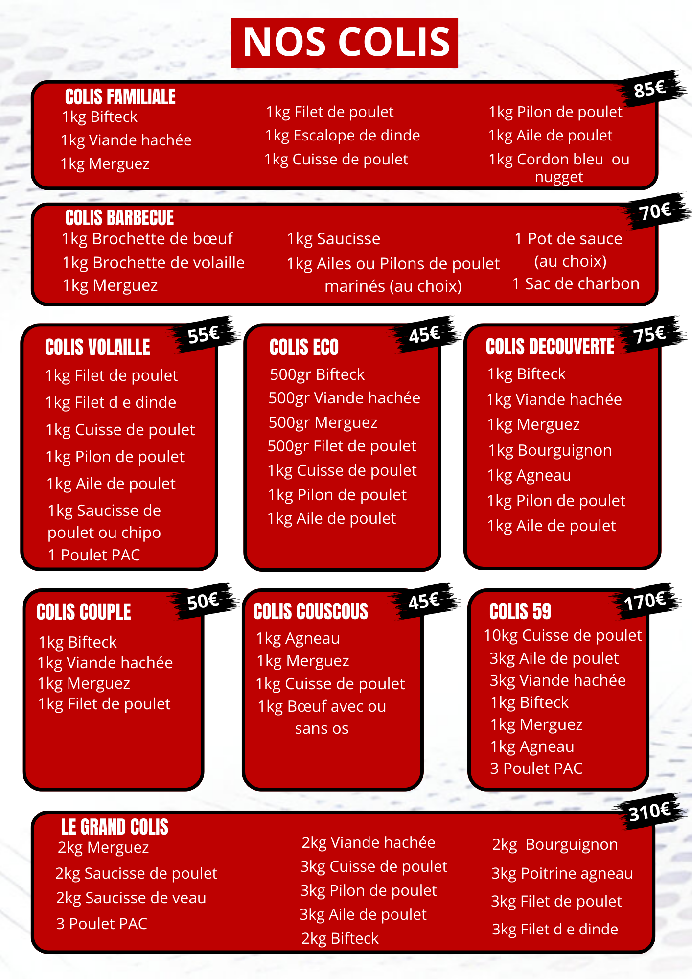 Menu restaurant - variante