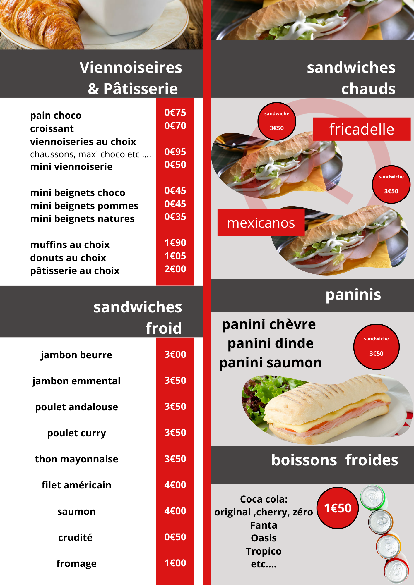 Menu restaurant - design 4