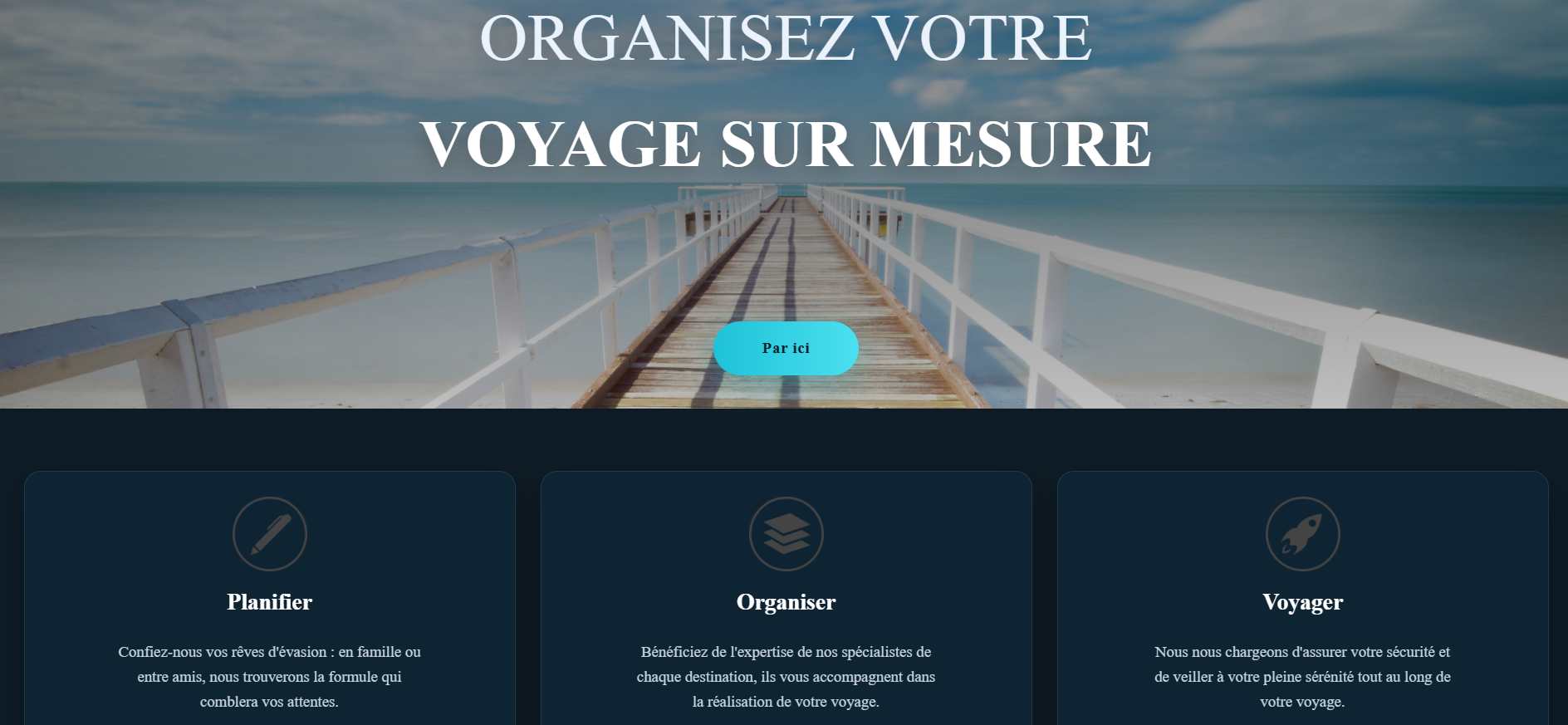 Travel Agency - site vitrine